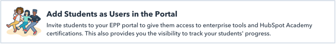 Add Students as Users in the Portal